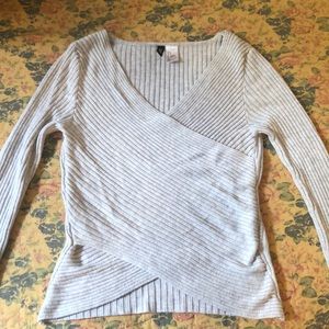 H&M Cross Front Sweater/top